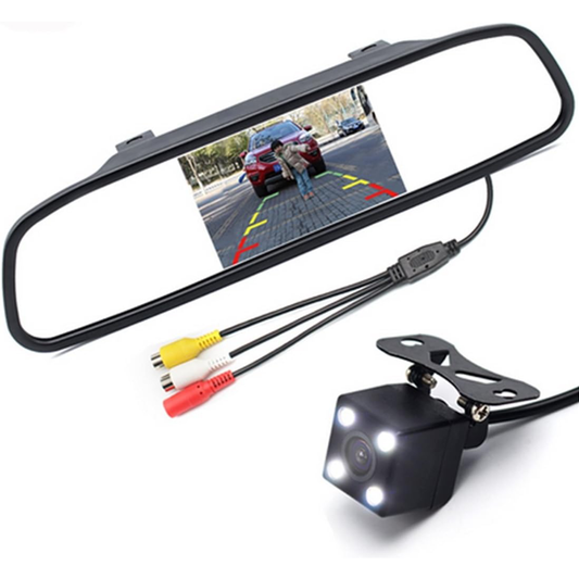 Caméra de recul avec écran LCD 4,3 pouces – Système de stationnement pour voiture