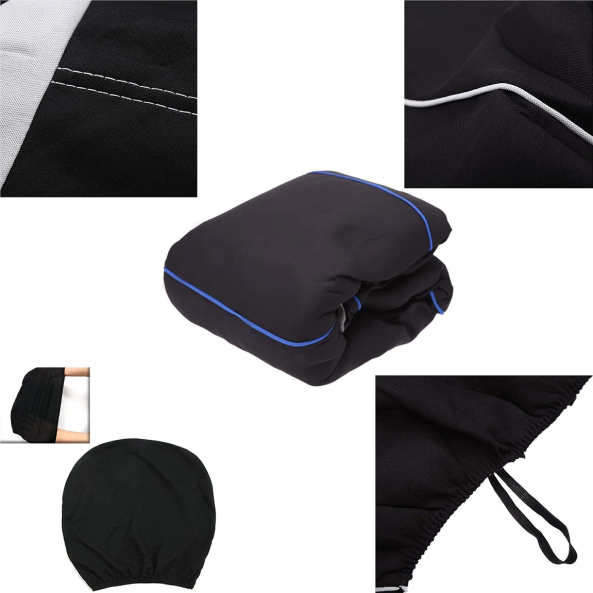 Housses de siège universelles 9 pièces – Protection complète pour voiture 5 places, tissu respirant, installation facile (Noir, Gris, Bleu, Rouge)