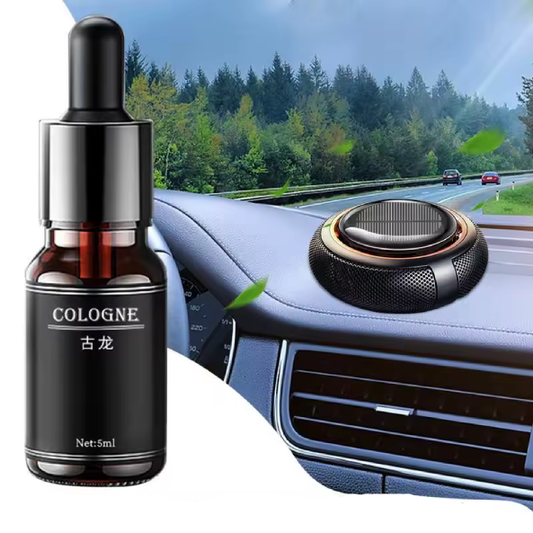 Diffuseur Solaire d’Aromathérapie pour Voiture – Désodorisant Écologique avec Parfum Marin et Huiles Essentielles