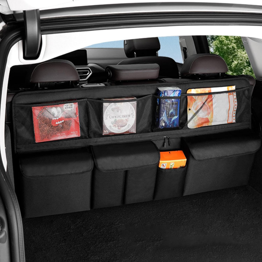 Sac de rangement suspendu en maille  – Organisateur multifonction pour dossier de siège voiture/SUV